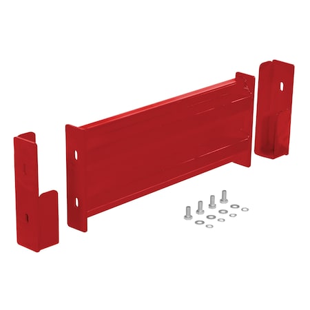Vestil Drop-In Style Guard Rail 2 Ft Red GR-F2R-DI-2-RD